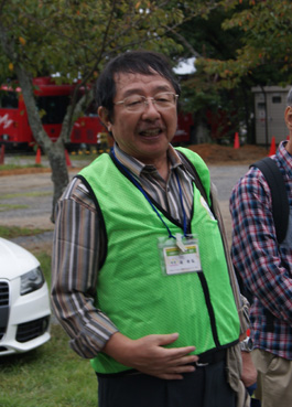 何とか天気がもち、ほっとした表情の森幸弘部会長