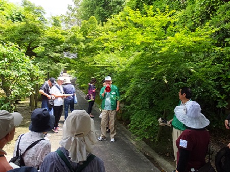 真宗院にて元気な姿を見せられた古木会員