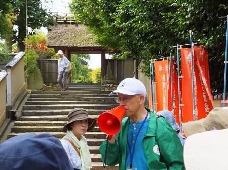 瑞光寺にて石田会員