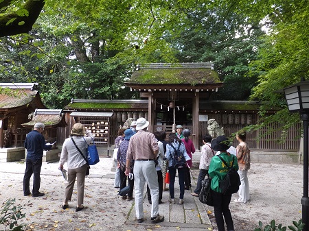 宗像神社にて（福井会員）