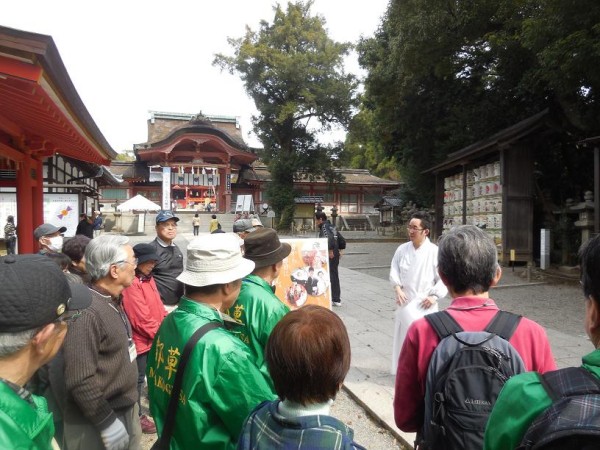 清掃場所等の説明（田中権禰宜さま）