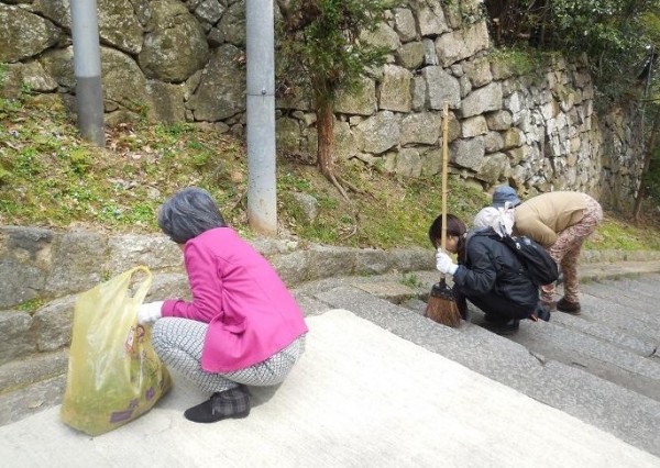 表参道の清掃風景（４）