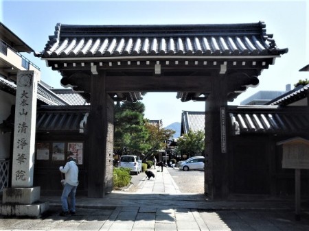 清掃風景①(総門前)