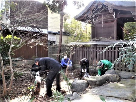 清掃風景⑦（神明神社横）