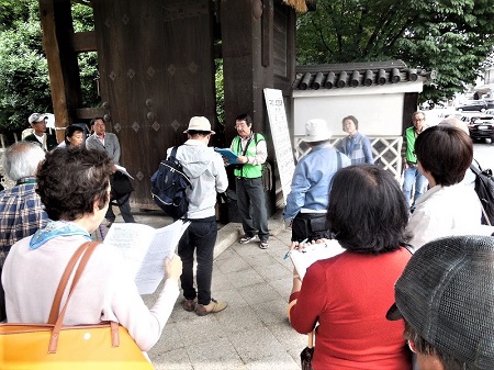 あいさつ及び鳥羽伏見の戦いについて説明(森幸弘部長)