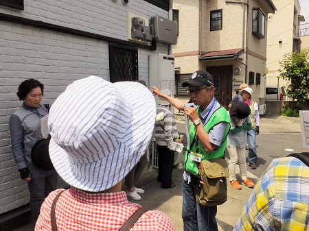 撞木町廓の説明（芦田会員）