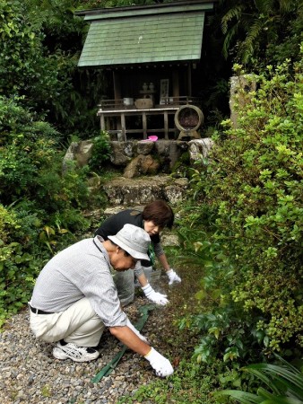 清掃風景⑦花祭神社・猿田彦神社前