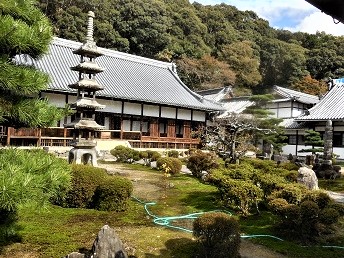 庭園から法堂を望む