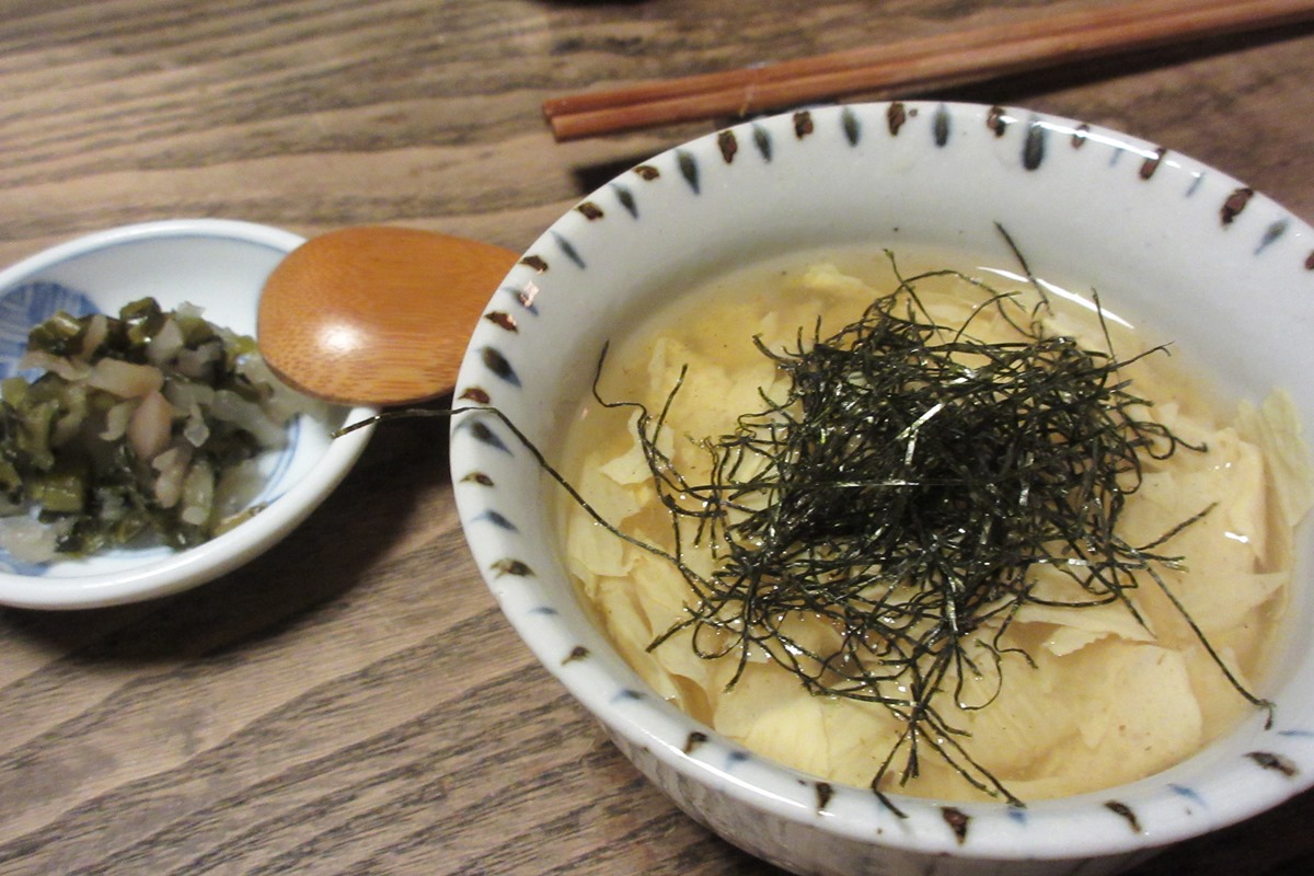 締めはゆばあんかけご飯