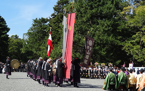 行在所祭で山国隊奉納演奏